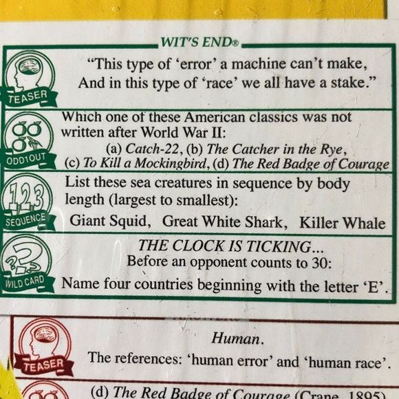Wit’s End Board Game NEW SEALED - Picture 7 of 12